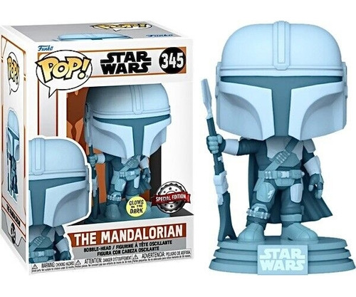 Funko 60654 Pop Star Wars Mandalorian Mandalorian ( Holo ) (