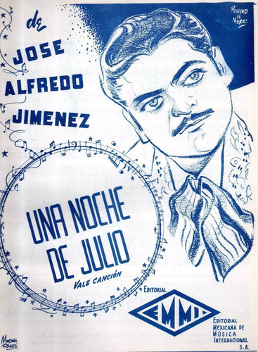 Una Noche De Julio Jose Alfredo Jimenez Partitura