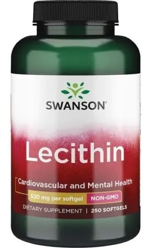 Lecitina Lecithin De Soya No Gmo 250cap 520mg