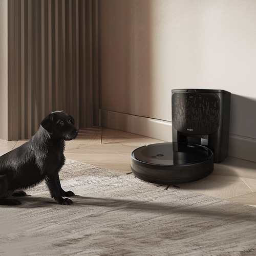 Robô Aspirador Ropo Smart Pet + Estação Autolimpante Cleaner Cor Preto 110v