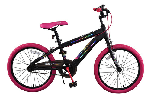 Bicicleta Para Niño De Montaña Neon Rodada 20 Kubor Luz Led