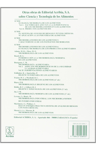 I C M S F: Microorganismos De Los Alimentos 2, 2ª