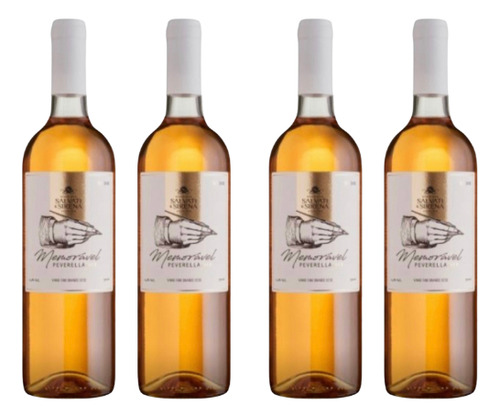 Kit 4 Vinho Branco Seco Memorável Peverella - 750ml