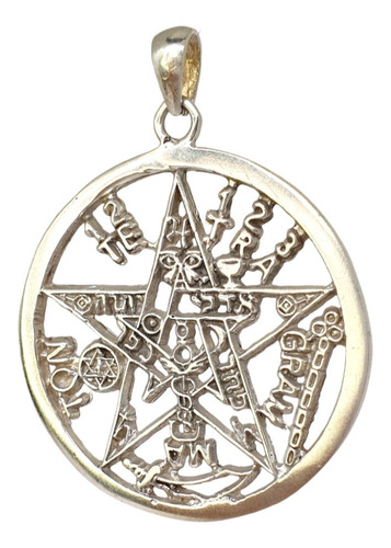 Tetragrammaton / Tetragramaton Plata 950 Hecha A Mano 4.2 Cm