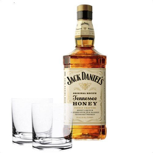Jack Daniel's Tennessee Honey + 2 Vasos Regalo - 01mercado