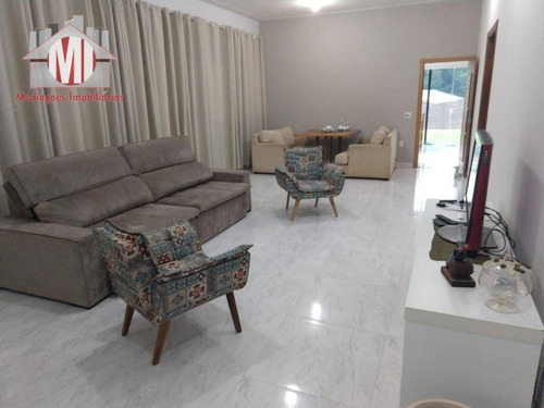Chácara Maravilhosa Com Nascente, Lago, Fino Acabamento, 03 Dormitórios À Venda, 7000 M² Por R$ 700.000 - Pedra Bela/sp - Ch0560