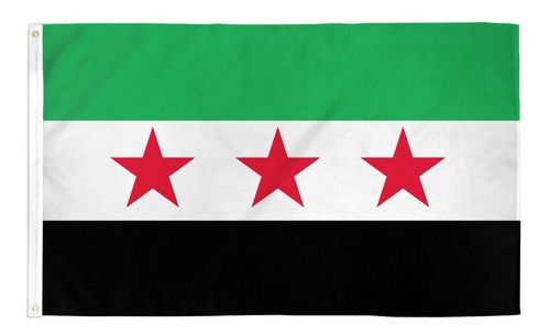 Bandera De Republica De Siria  150 Cm X 90 Cm