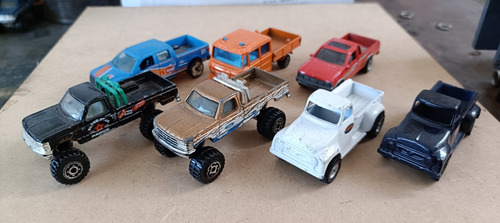 7 Camionetas Pickup 1:64 De Colección. Hotwhels, Matchbox