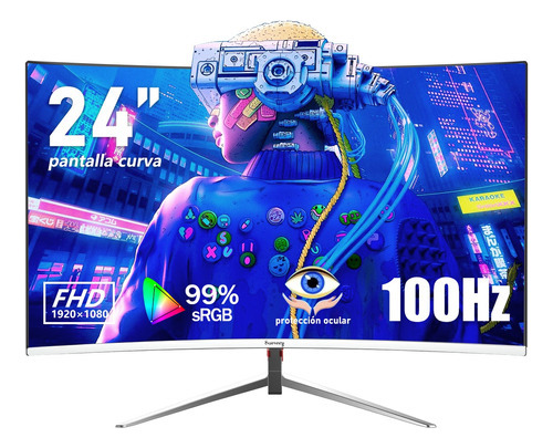 Monitor Gamer Suevery con pantalla de 24" 100Hz y resolución Full HD