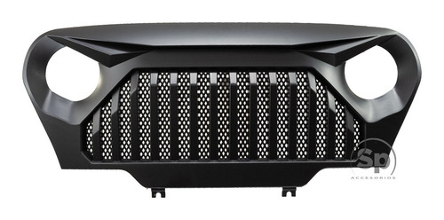 Imagen 7 de 9 de Parrilla Frontal Angry Jeep Wrangler Tj 1997/2006 Negro