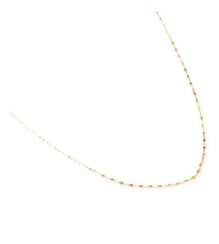 Cadena Grano De Café 1.5mm 50cm Oro Italiano Solido 10k Color Dorado
