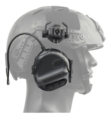 Auriculares Radio Ptt Con Microfono Casco Táctico Militar
