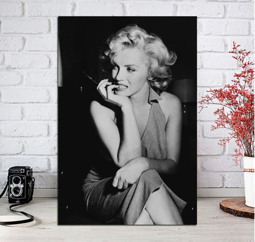 Vinilo Decorativo 50x75cm Marilyn Monroe Foto Antigua M2