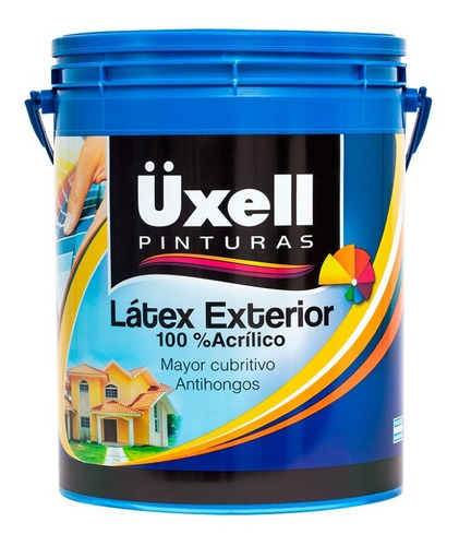 Latex Exterior 100% Acrilico Uxell Colores X 10 Lts Acabado - Color Negro