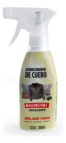 Acondicionador De Cueros Wassington Incoloro - Kit X 12 U