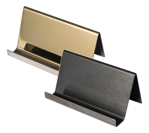 Tarjetero De Acero Inoxidable Con Base Para Tarjetas De Pres