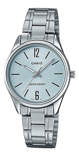 Reloj Casio Dama Análogo Ltp-v005d Color De La Correa Plateado