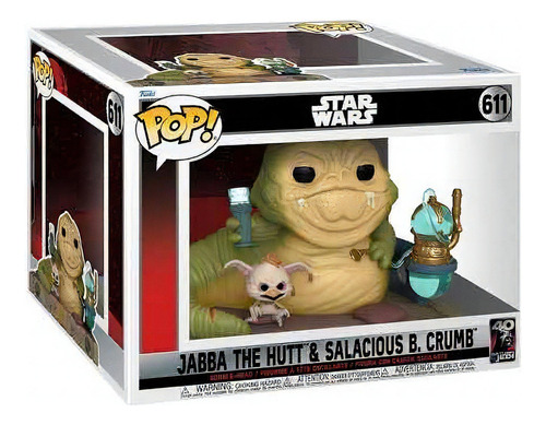 Funko Pop Star Wars Jabba El Hutt Con Salacious Playking