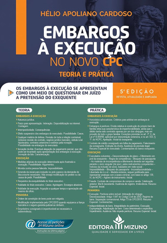 Embargos À Execução No Novo Cpc - Teoria E Prática - 5ª Edição