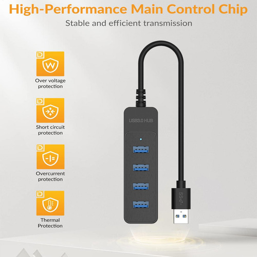 Hub Usb Para Computadora Portátil Hub Usb 3.0 De 4 Puertos D