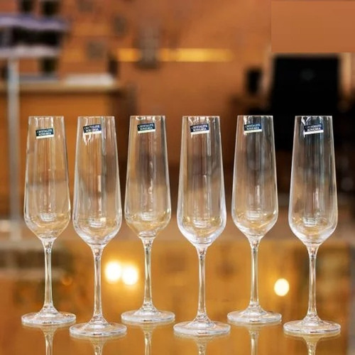 Copas Champagne Cristal Bohemia Set X 6 Strix 200ml