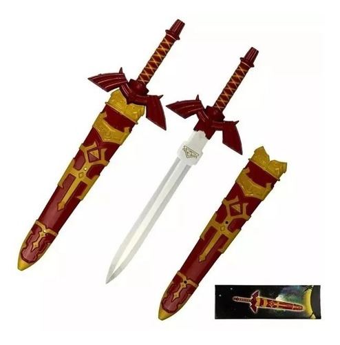 Espada Mini Adaga Zelda 29cm Vermelha Master Sword