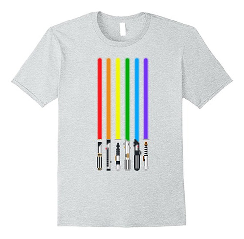 Playeras Camiseta Bandera Sables Jedi Laser Lgbtq C/ Envio