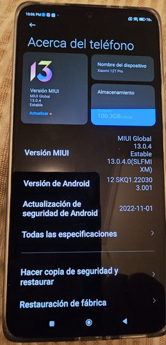 Xiaomi 12t Pro 