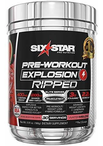 Pré Treino Muscletech Six Star Ripped Psychotic Importado