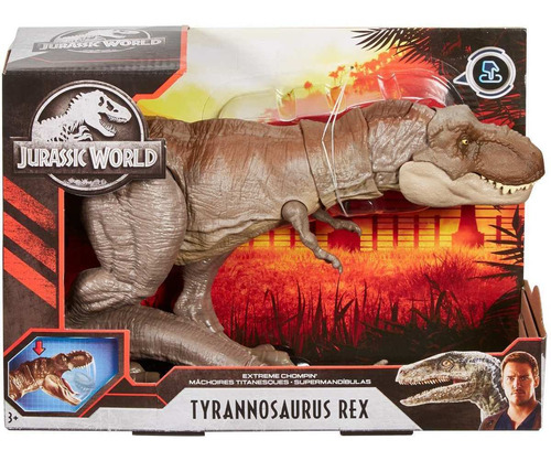 Dinossauro Jurassic World T Rex Mordida Feroz Mattel Glc12 | Parcelamento  sem juros