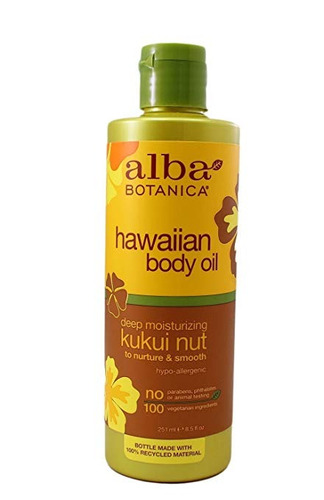 Alba Botanica Hawaiano Cuerpo Aceite De Nuez De Kukui 8,5 On