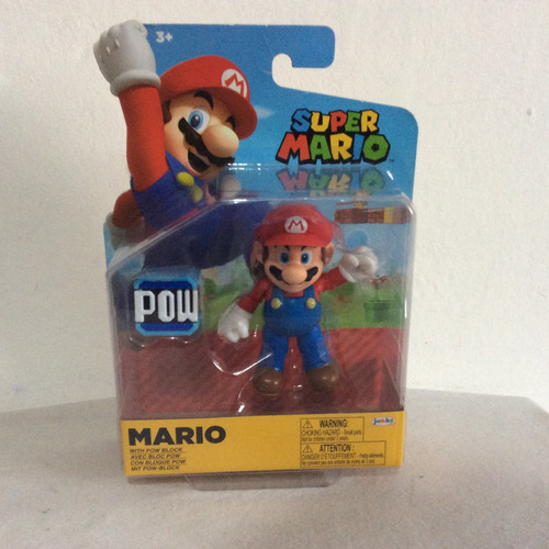 Super Mario Bros Figura Mario Con Block Power Jakks Original