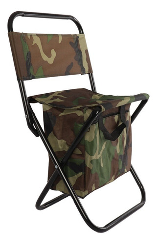 Silla De Camping Camuflada 35 X 26 X 58 Cm