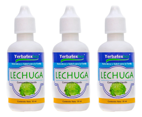 3 Té De Lechuga En Gotas 30ml