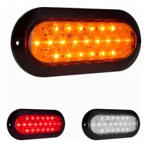 Comprar Plafon 21 Led Ovalado Alta Baja Estrobo Plano Slim 12-24v F1