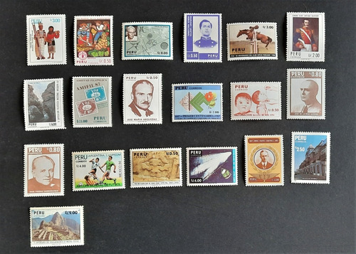 Sellos Perú Año 1987 Completo