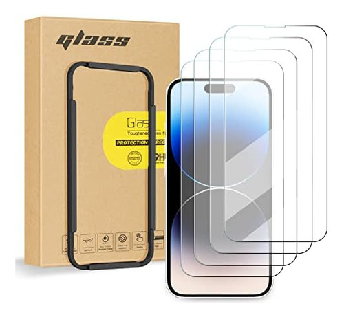 Paquete 4 Protectores Pantalla Compatible Con iPhone 14 Max