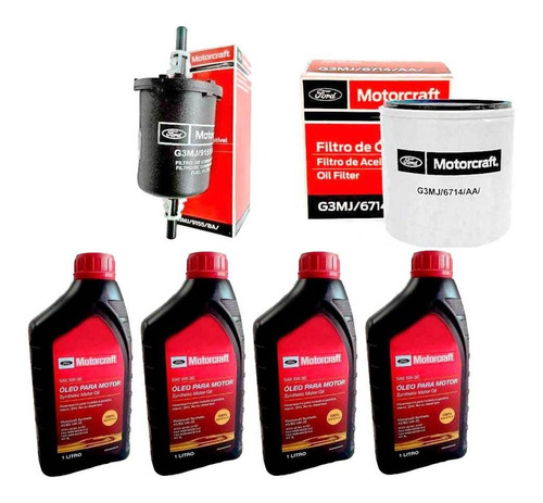 Troca Oleo Ka 4 L 5w30 Motorcraft Filtro Combustivel Oleo