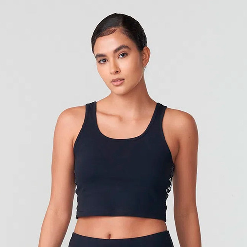 Top De Mujer Fila Essential Tape Preto