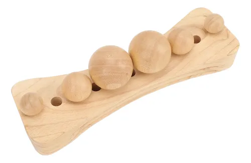 Camilla De Masaje De Madera, Elástica, Cuello, Espalda, Cade