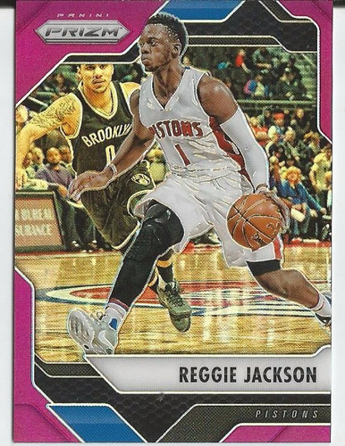 2016-17 Panini Prizm Purple Reggie Jackson /75 Pistons