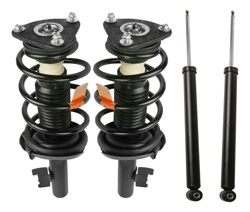 Set Amortiguador Delantero Y Trasero Mazda 3 Base Espiral 