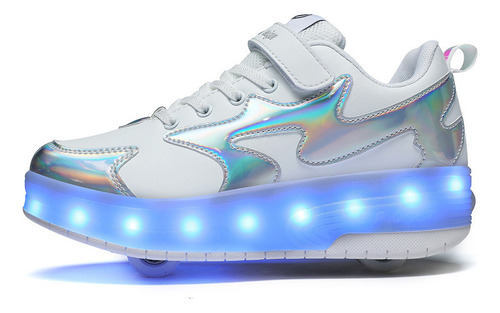 2024 Patines De Dos Ruedas Con Luces Led Recargables