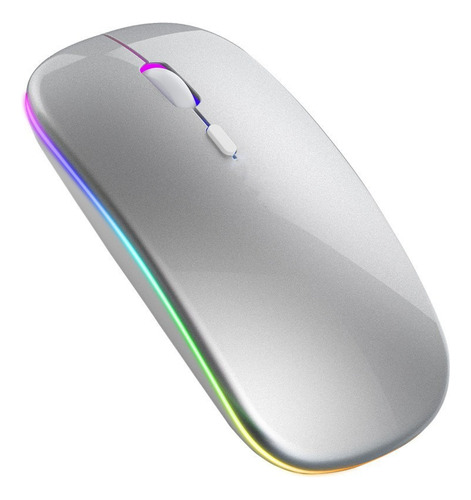 Mouse Inalámbrico Ergonomico Recargable Led