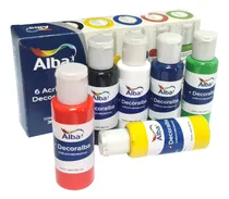 Comprar Pinturas Acrílicas En Set | 6 Colores | Alba