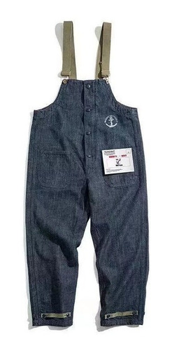 Jeans Rectos Correa Estilo Cargo Retro Americano For Hombre