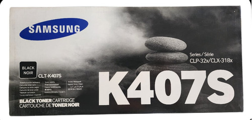 Toner Samsung Clt K407s Negro Original Clp 32x Clx 318x