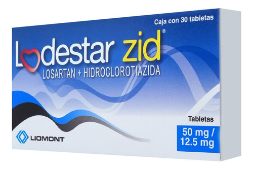 Lodestar-zid Tabletas Recubiertas 50 Mg/12,5 Mg, 30 Tabletas