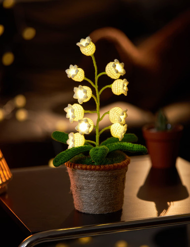 Lampara De Lirio Del Valle, 10 Flores Artificiales De Ganchi