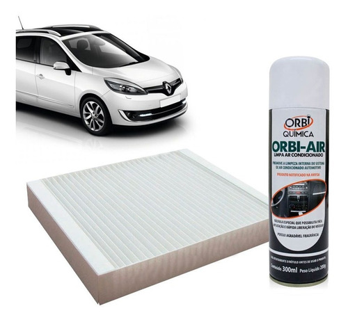 Filtro Ar Condicionado Cabine Renault Scenic 2002 Em Diante